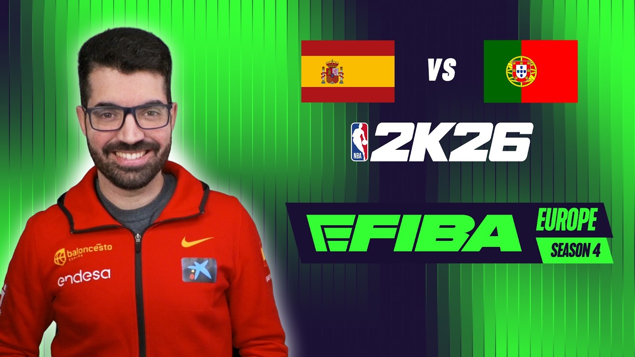 ESPAÑA vs PORTUGAL | Ronda 7 | eFIBA Europa T4 en NBA 2K26