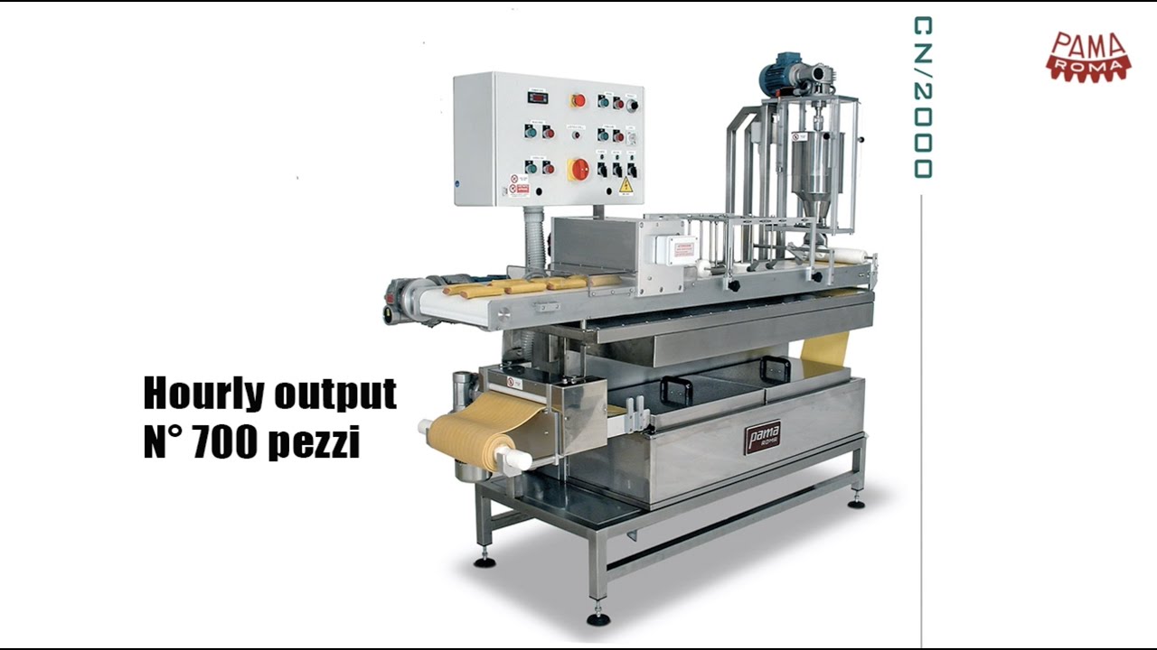 Fresh pasta machine for lasagna and cannelloni of 700 pieces per hour