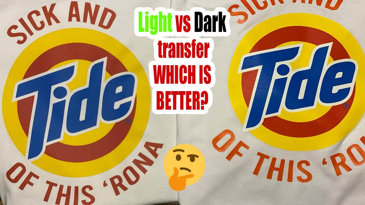 light vs dark iron on/transfer paper (neenah 3g jet opaque vs JetPro soft stretch) custom t-shirt