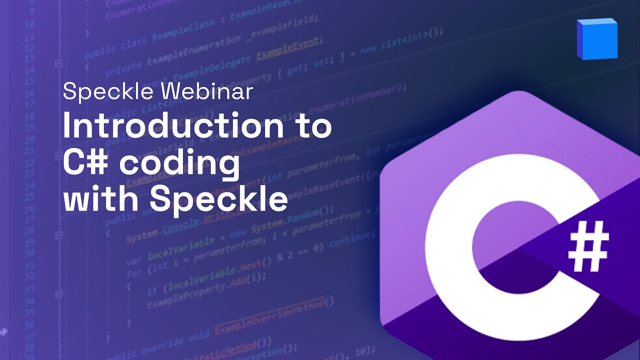 Intro to C# coding with Speckle