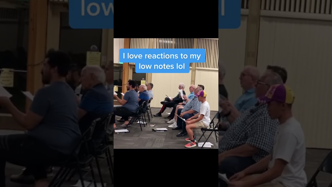 What a note 🤯#choir #singing #bass #shorts Credit: Alexander Mayang (@tadaitsxander via TikTok)