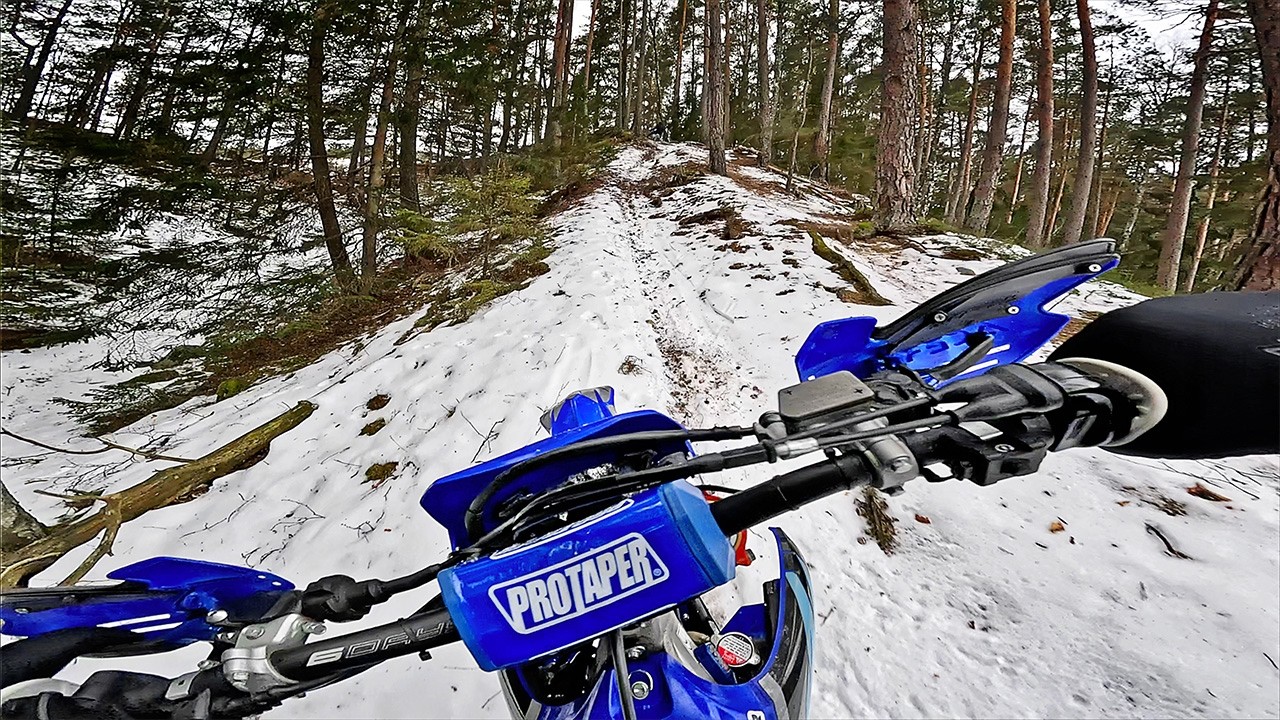 Chasing a Stark Varg Through the Woods! Yamaha YZ250F