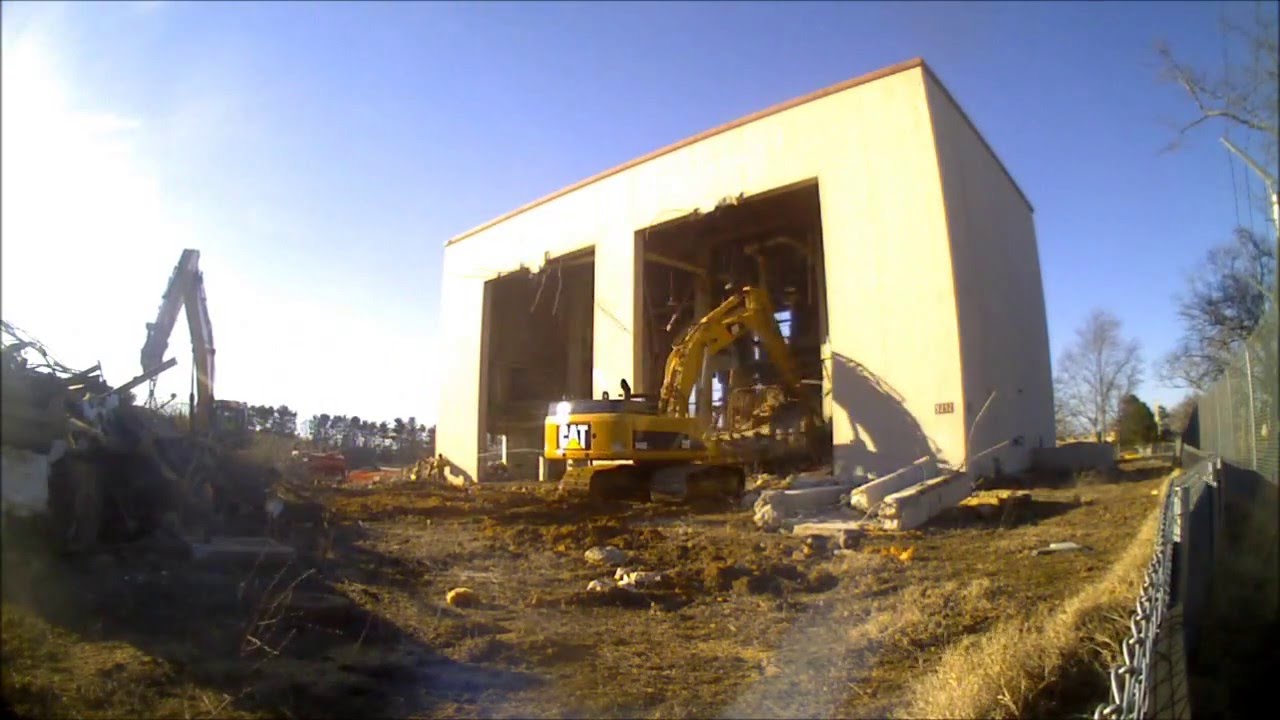 Fort Dix Military Hosp. Demolition (Large Boiler Building)