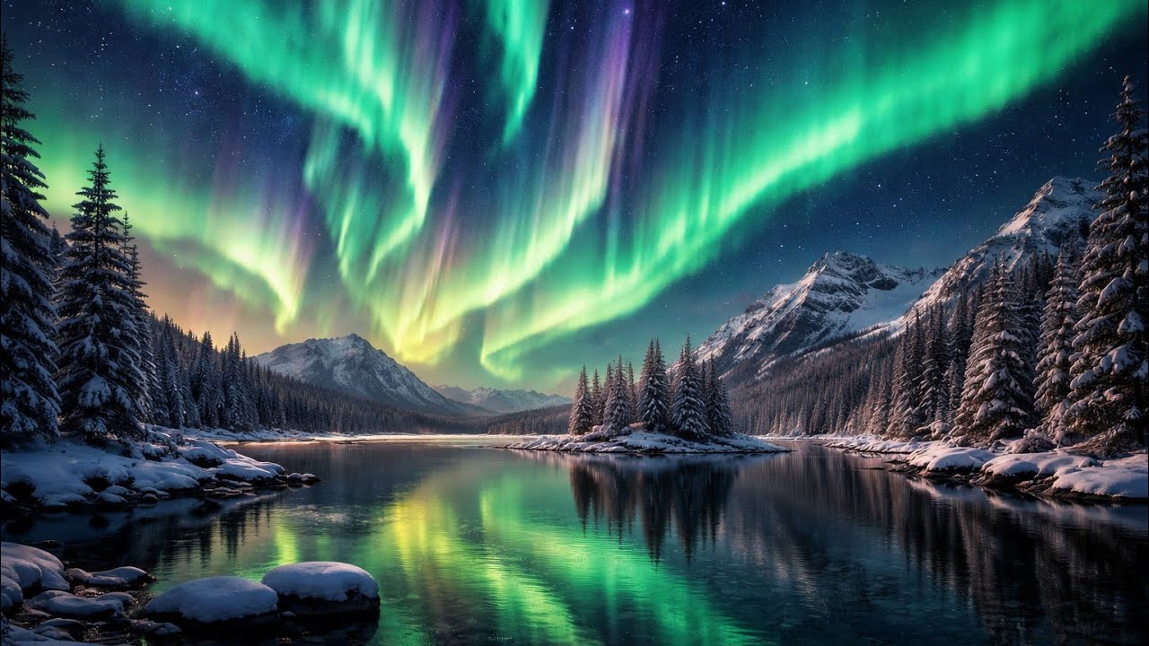 2 Hours of Northern Lights | Deep Relaxation & Peaceful Atmosphere