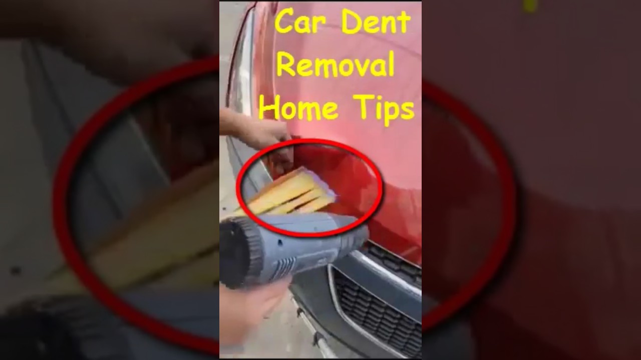 Car Dent Removal 😱 | Home Tips for Dry Dent 🛠️ 