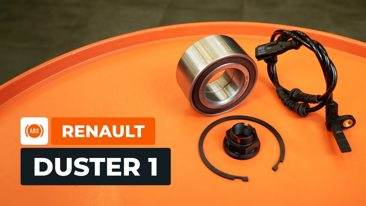 How to change the front wheel bearings and ABS sensors on the RENAULT DUSTER 1 [AUTODOC TUTORIAL]