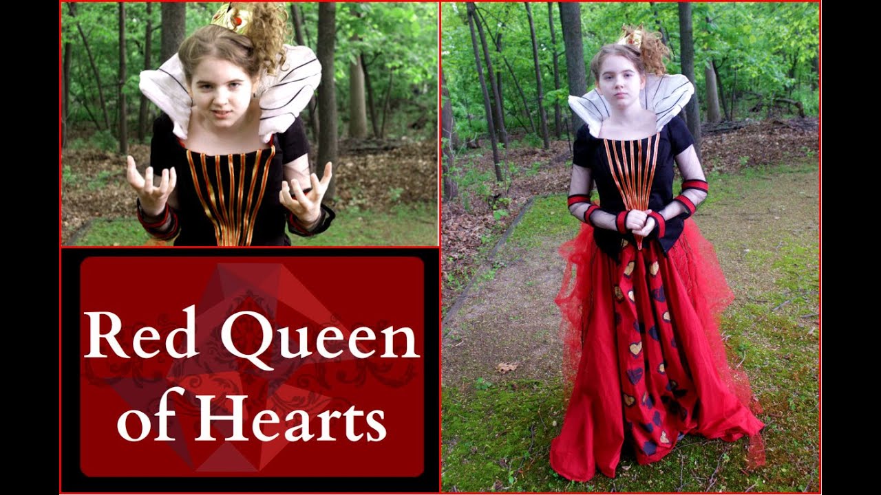 How to Make The Red Queen of Hearts Costume - Alice In Wonderland/Through The Looking Glass