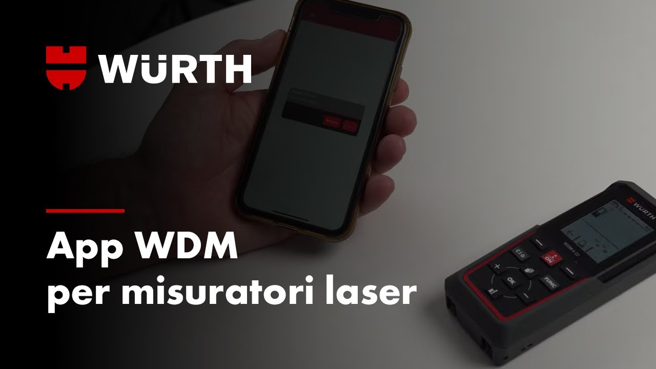 App WDM W&uuml;rth per misuratori laser: semplifica le misurazioni!