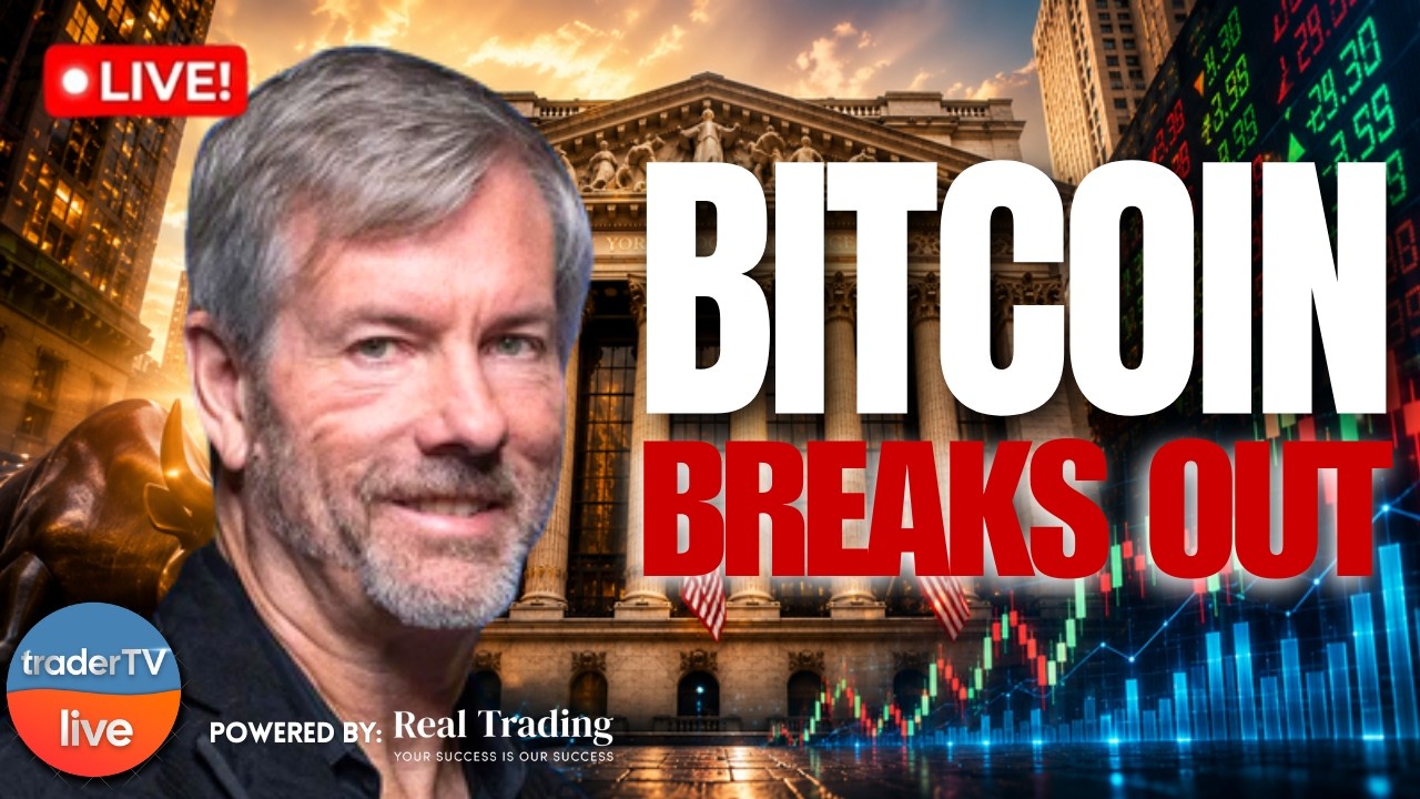 Bitcoin Breaks Out 🚀 $BTC Eyes Best Week in Years as Stocks Rise | Stock Market Live