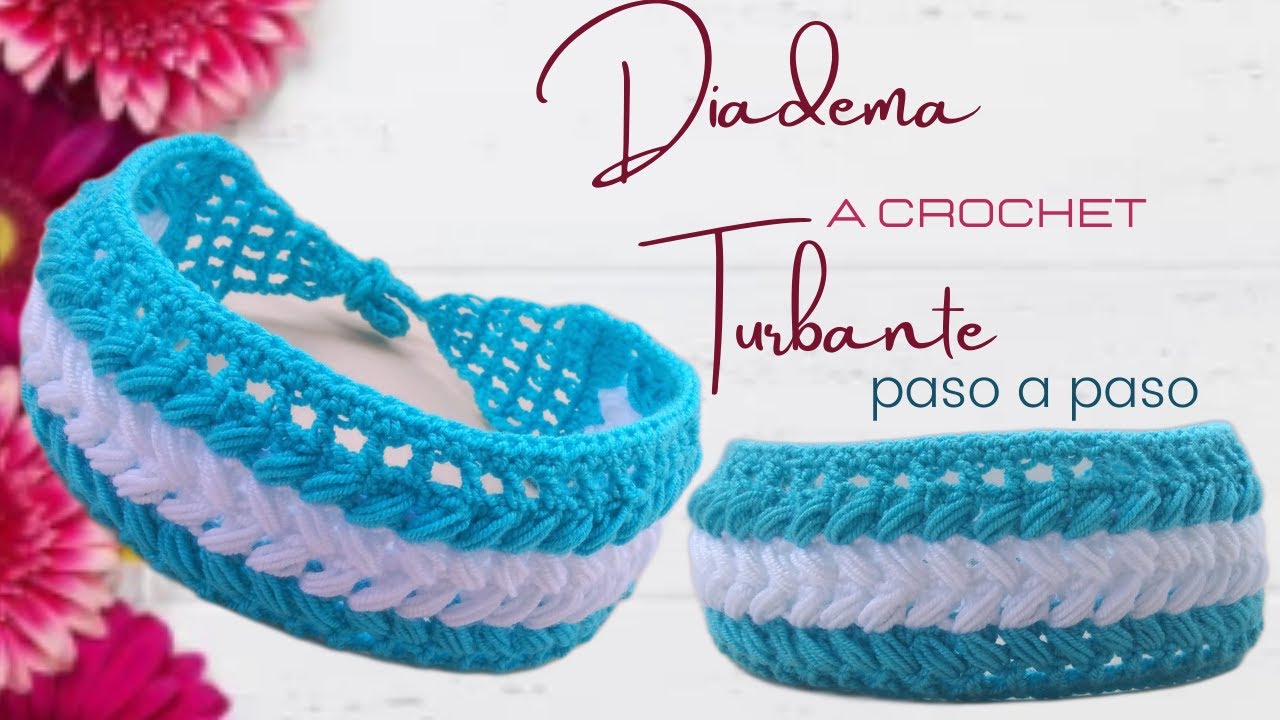 como tejer DIADEMA  a CROCHET paso a paso / turbante tejido a crochet , balaca , cintillo