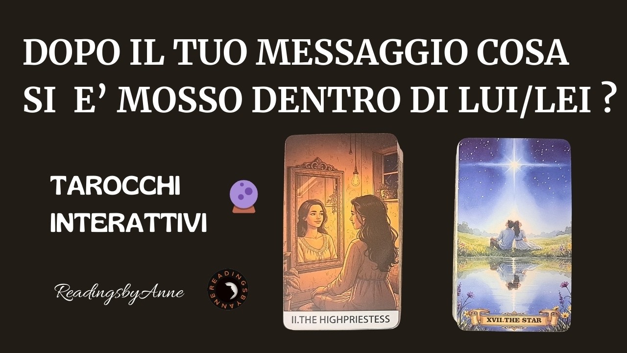 Come ha reagito davvero al tuo ultimo messaggio? #tarocchionline