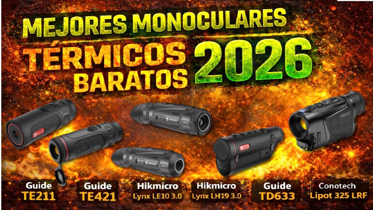 MEJORES MONOCULARES TÉRMICOS BARATOS 2026. COMPARATIVA