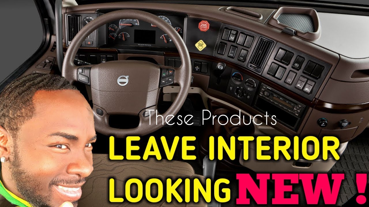 How To Clean Semi Truck interior, Remove Dirty, Grease & Stains.