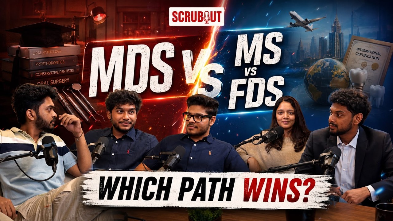 MDS, MS or FDS? The Truth Every BDS Graduate Needs to Hear | NEET MDS 2026 | Scrubout epi 3