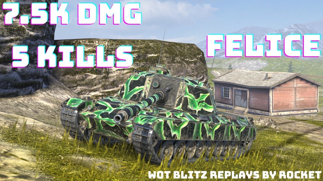 FELICE !!!🔥САМЫЙ ИМБОВЫЙ ТАНК 10 УРОВНЯ [OP Tier 10 Tank]🔥 | WoT BLITZ Replays by ROCkET🚀