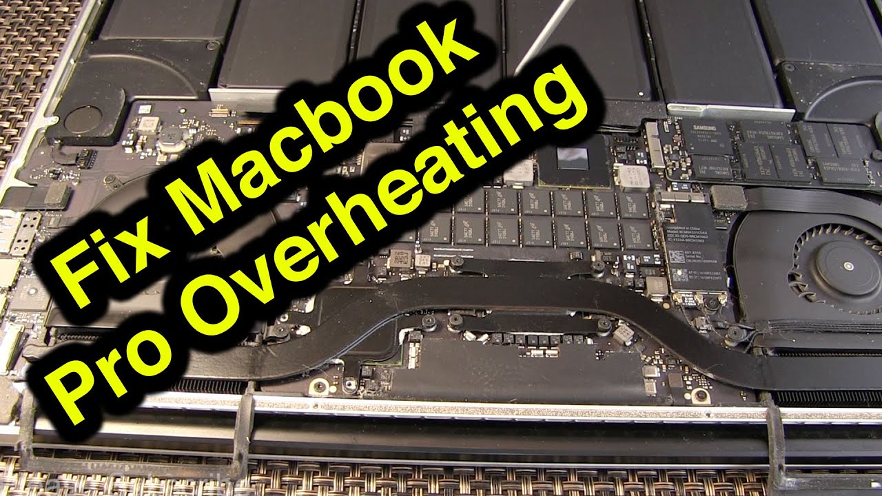 Fix overheating Macbook Pro Late-2012 A1398 Heat Sink Paste Replacement