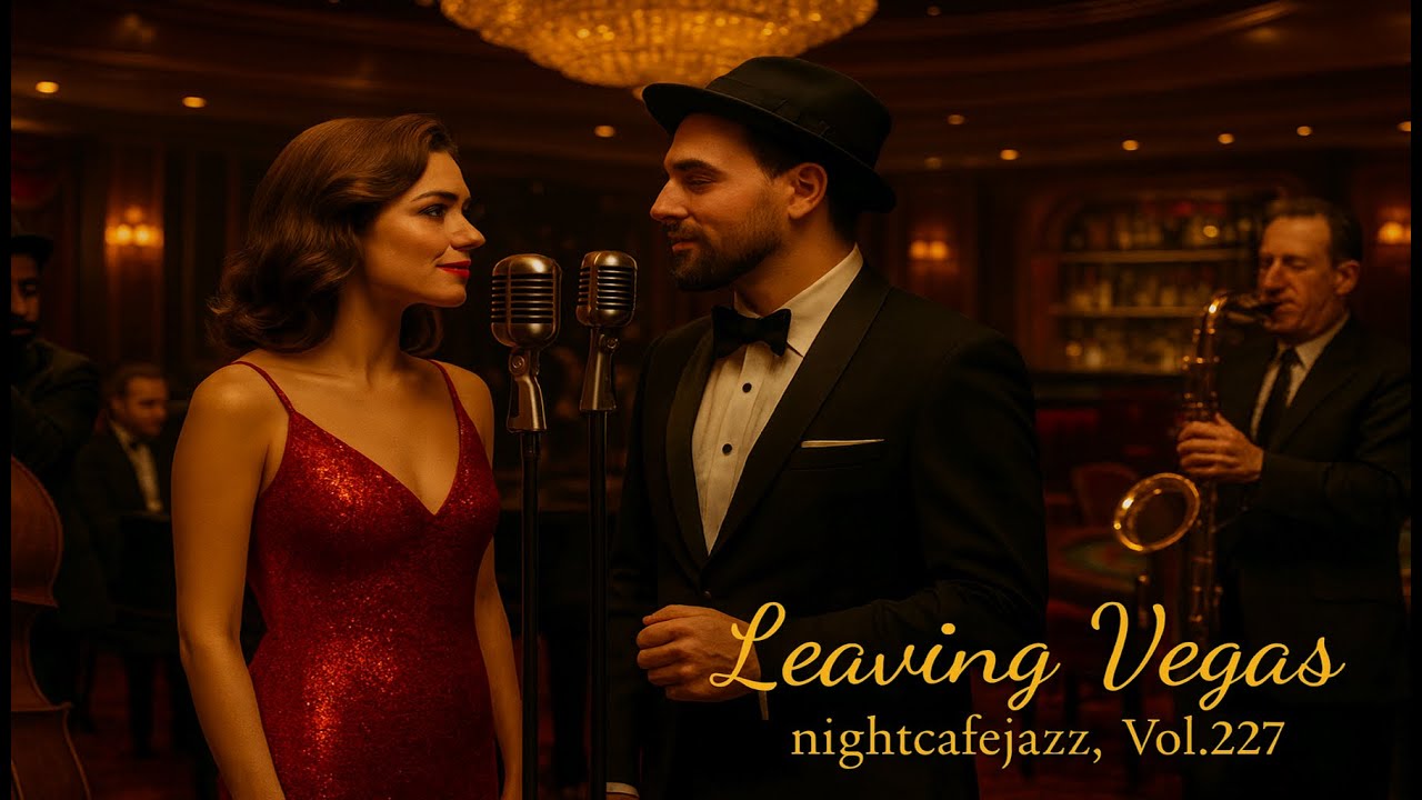 🎲 Leaving Vegas &mdash; NightCafeJazz Vol.227 | Vintage Lounge Jazz Duet in Red ✨