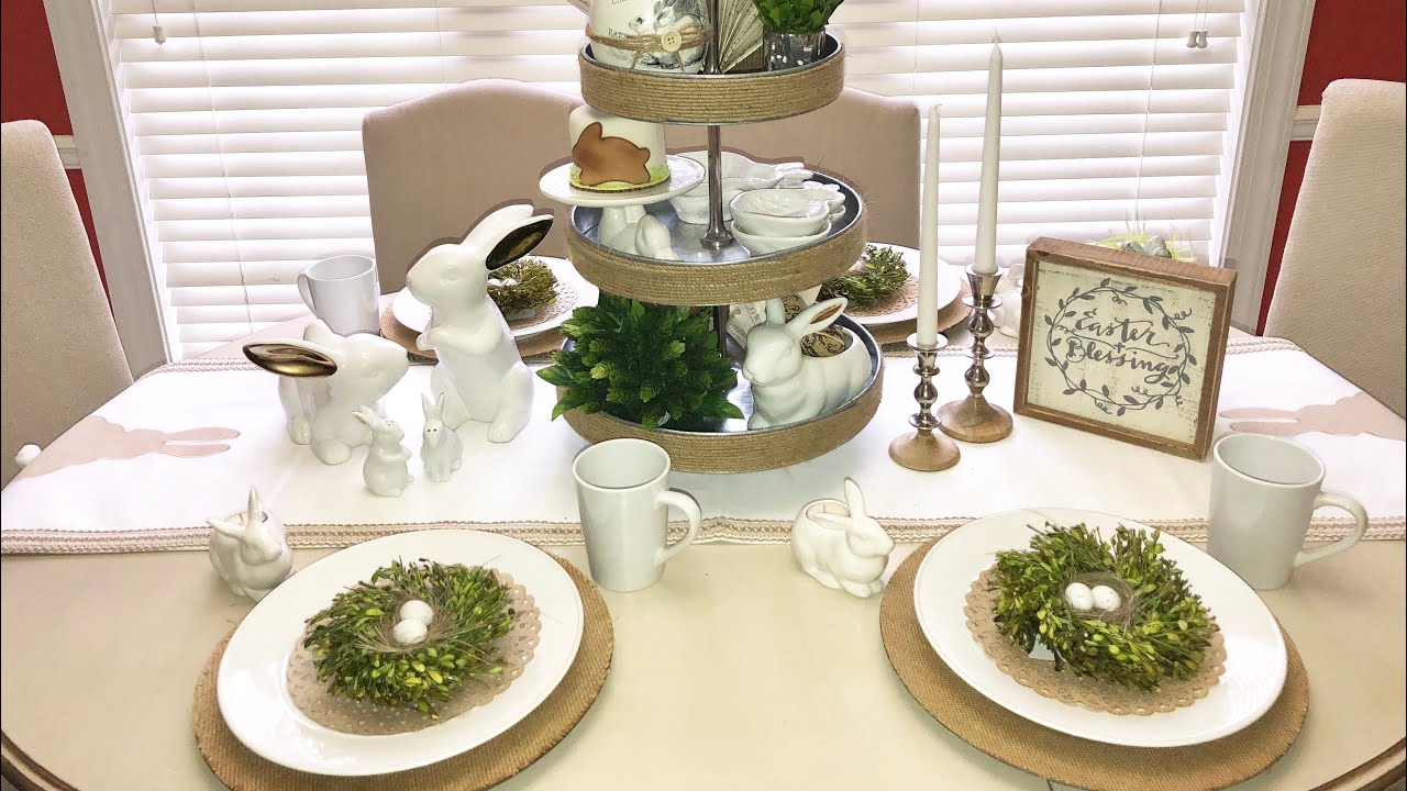 Spring Decor and Easter Tablescape