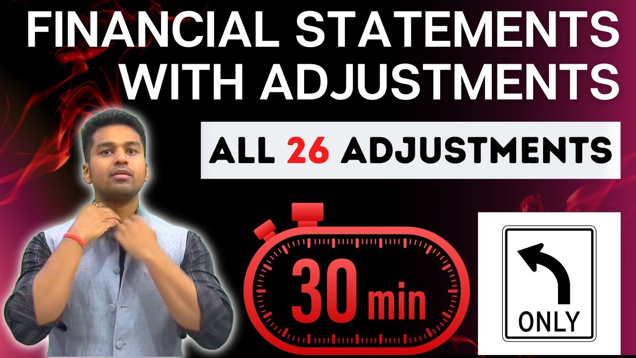 Class 11 : Accounts (Term 2)  FINANCIAL STATEMENTS With Adjustments | CA Parag Gupta