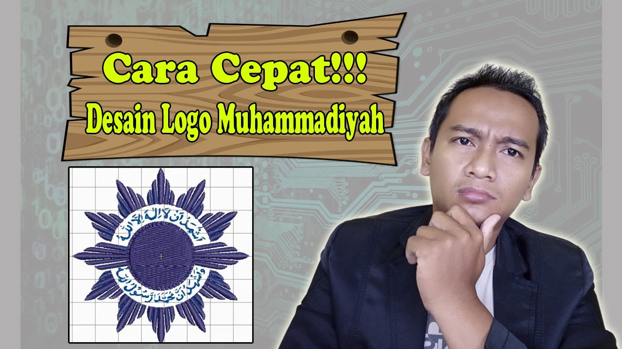 Cara Cepat desain logo Simetris - Tutorial Wilcom bagi pemula