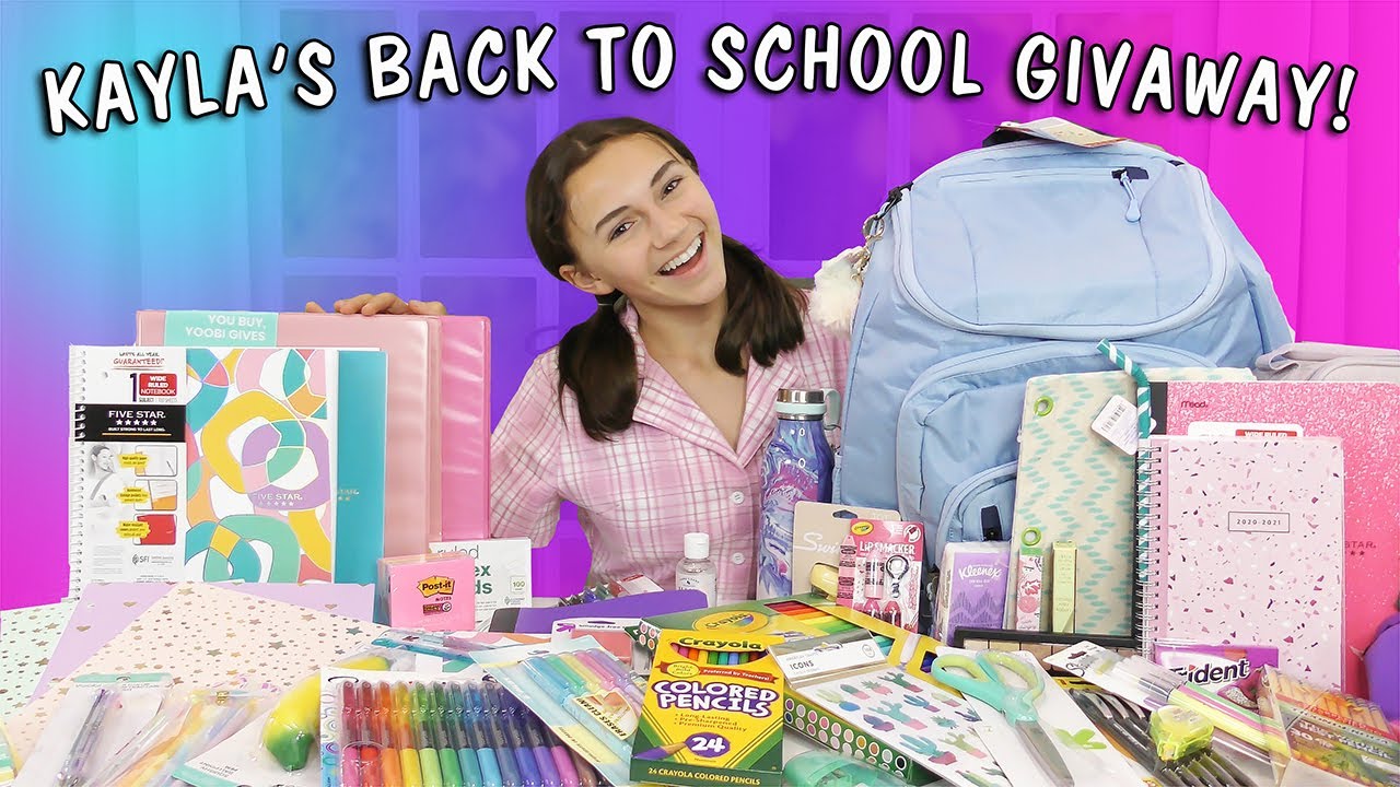 KAYLA'S INSANE BACK TO SCHOOL SUPPLIES GIVEAWAY! 2020 HURRY!!!! | Kayla Davis