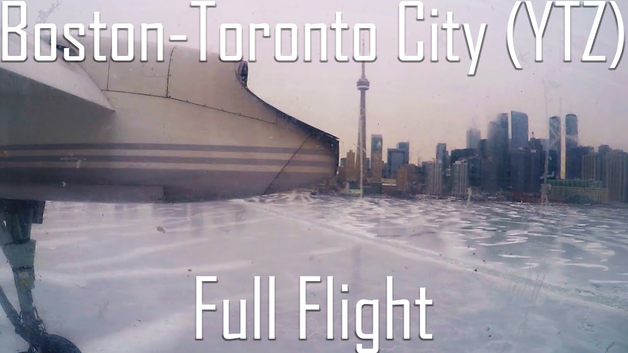 FULL FLIGHT | Boston to Toronto (Billy Bishop) | Q400 | Porter Airlines | PD942