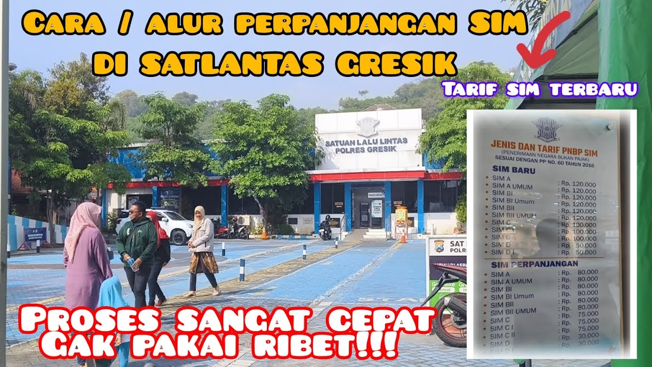 ALUR / CARA PERPANJANGAN SIM DI SATLANTAS GRESIK TERBARU‼️#satlantas #perpanjangsim #gresik