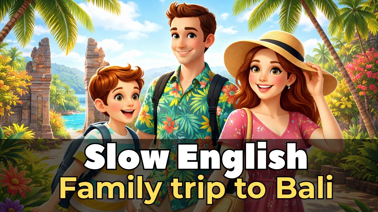 Family Trip to Bali | Slow English Story for Beginners