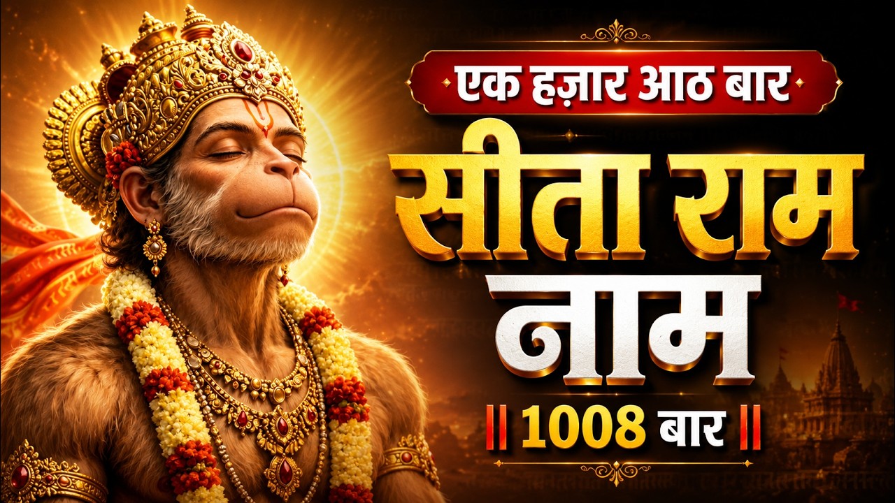 श्री सीता राम नाम जप 1008 बार | Sita Ram Dhun | Ram Naam Sankirtan | Ram Naam Jap | Ram Ram Chanting