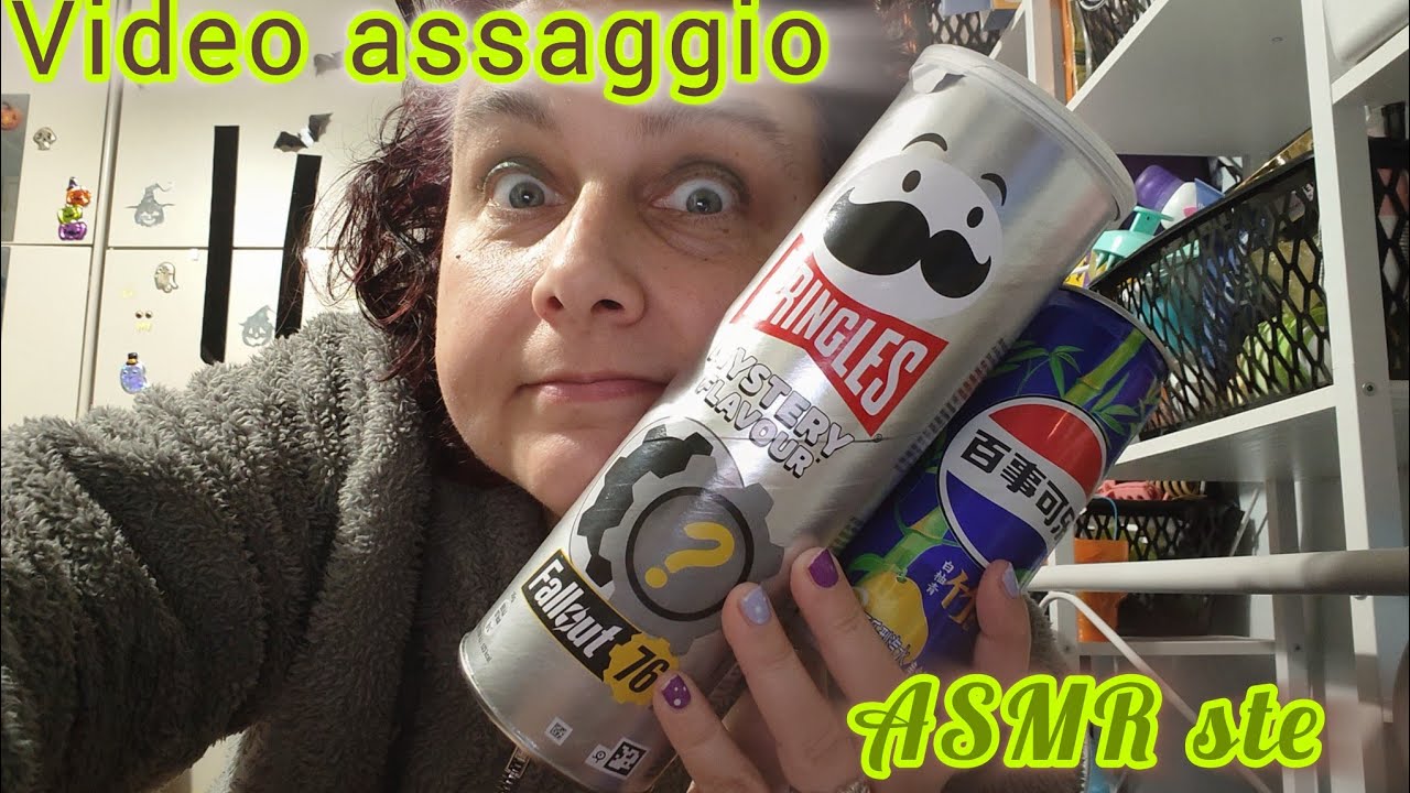 ASMR AUTOGRILL 🍟🥤 Cipster, Pringles, Fonzies e Pepsi 🧡 Crunchy Eating Sounds Italian Mukbang
