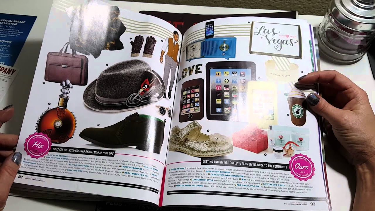 ASMR Page-turning Las Vegas magazines- SILENT-no talking