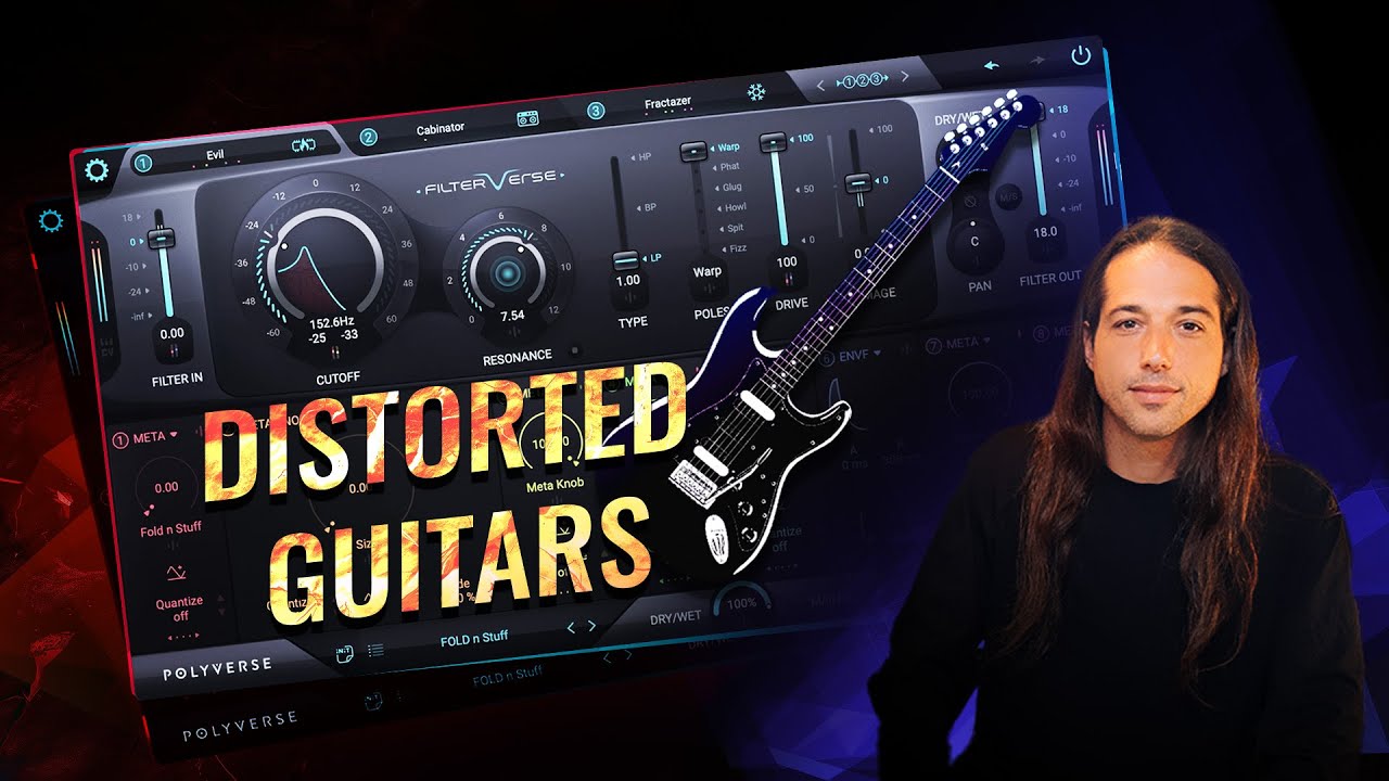 Wild Electric Guitar Distortion Made with Filterverse