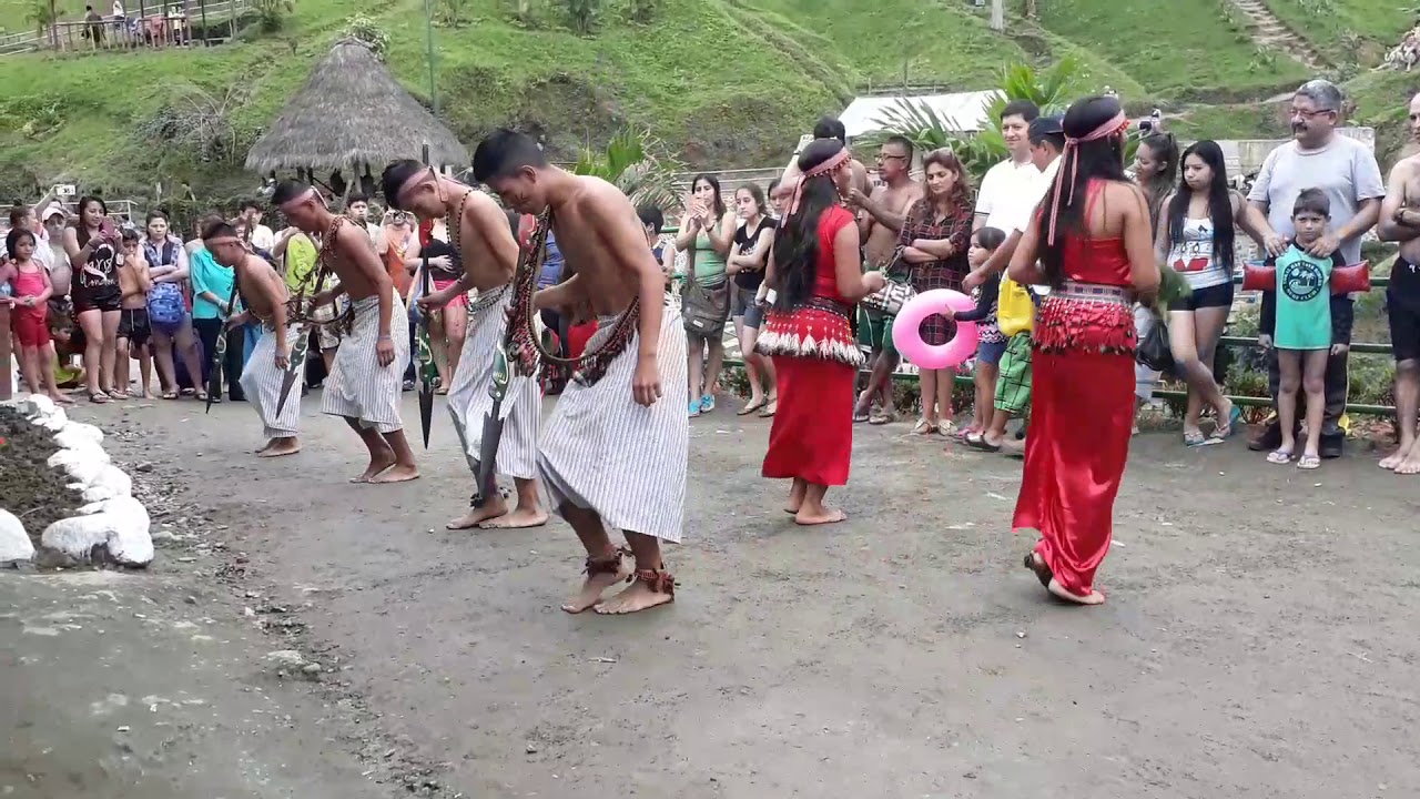 Danza cultural shuar.. Centro shuar tsuer entsa