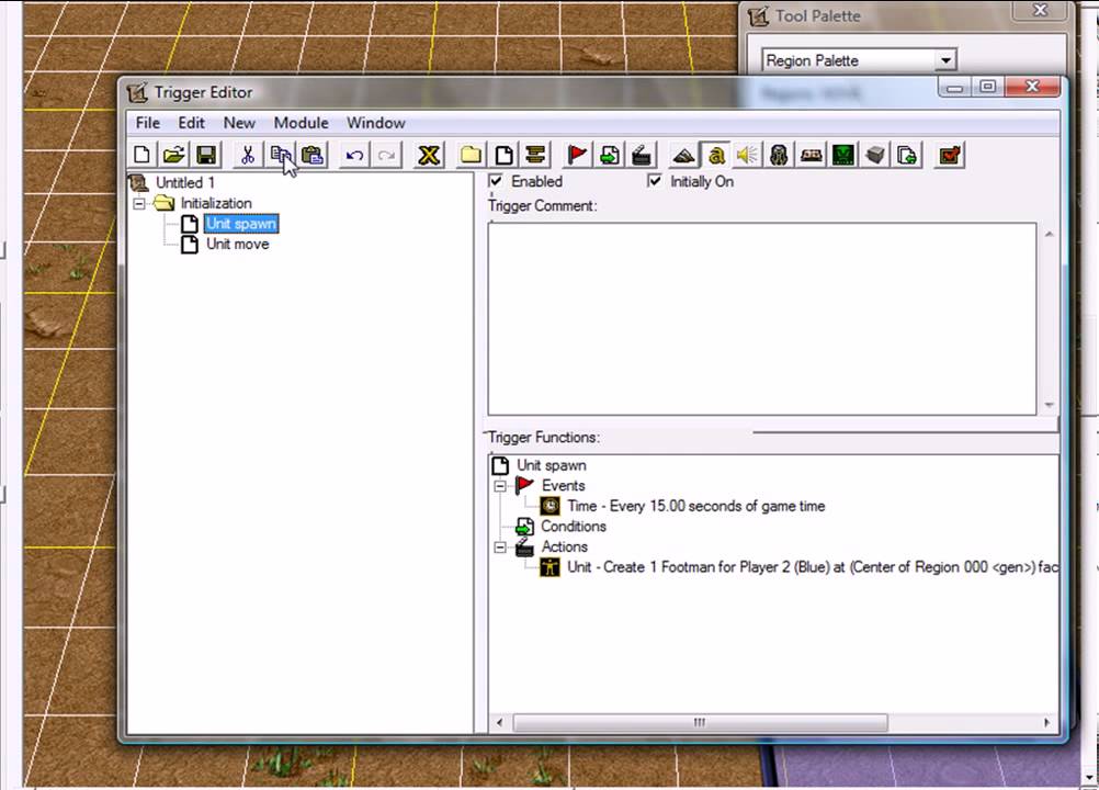 Warcraft 3 world editor: making units spawn and move!