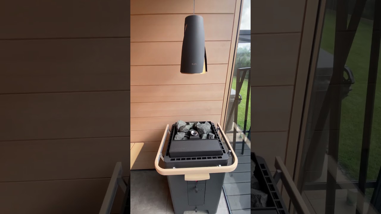Your Personal Home Spa Center: FERO Sanarium Heater in Klafs Aura Sauna #spadesign #sauna #klafs