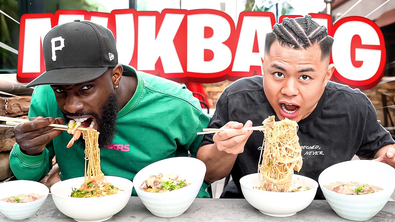 Cambodian Noodles Mukbang With Uncle SKOOB!