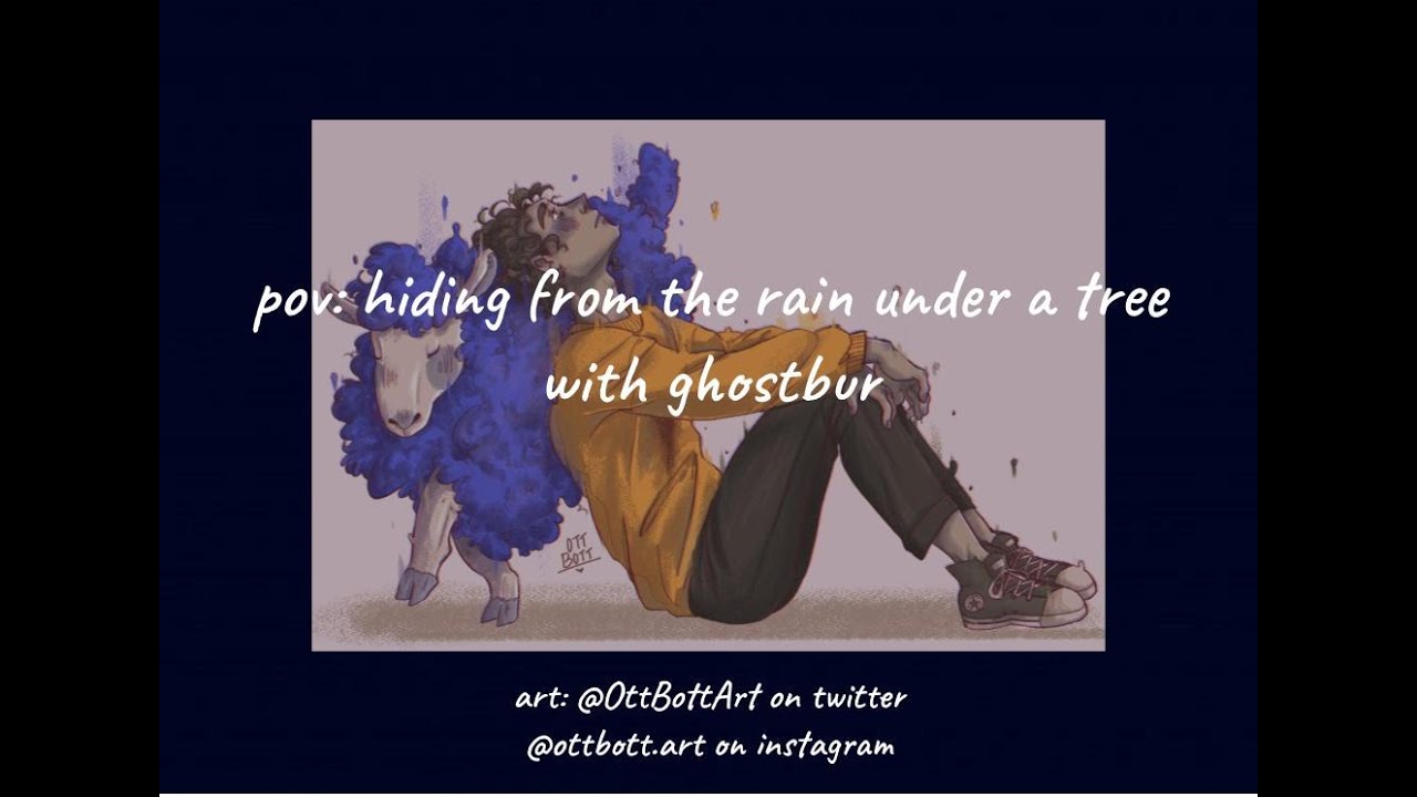 pov: hiding from the rain under a tree with ghostbur // dream smp ambience