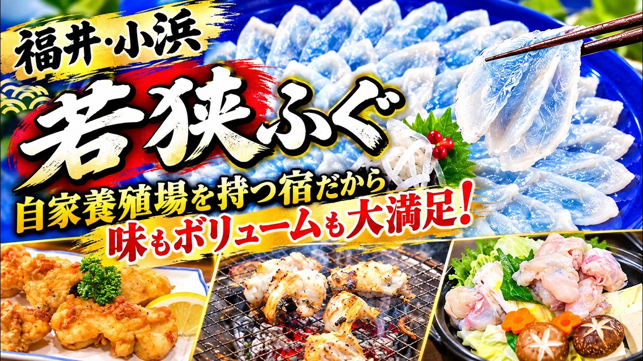 自家養殖の破壊力！若狭ふぐのフルコースが凄すぎた！【若狭・小浜 ふぐ料理の宿 さいば】
