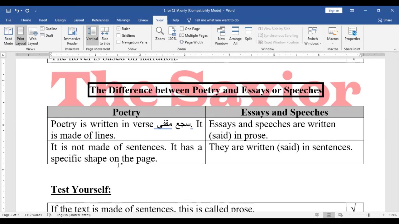 1 Arts Poetry 2021 First Lecture