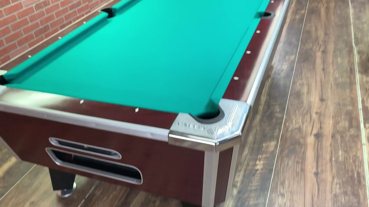 7' Valley Rosewood Used Coin Operated Pool Table
