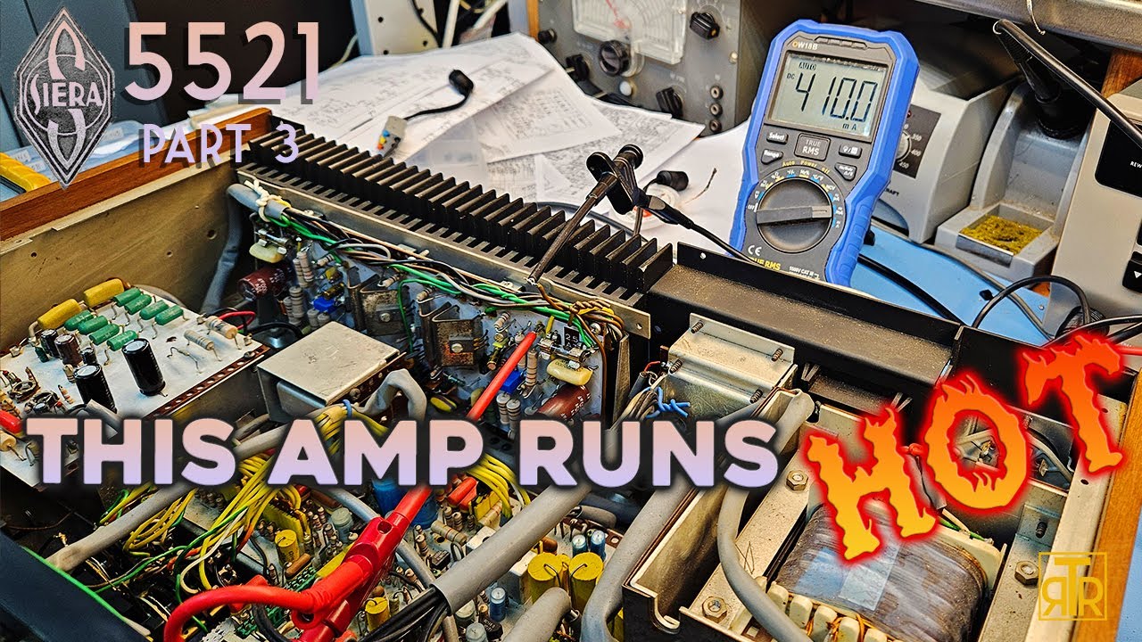 Rebuilt the amp, set the bias and heated my coffee on the Siera 5521 / Philips 22RH521 - Part 3