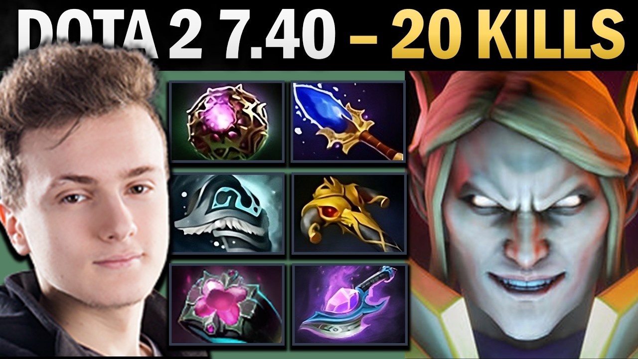 Invoker MID with 1000 GPM and 20 Kills - Pro Dota 2 Gameplay