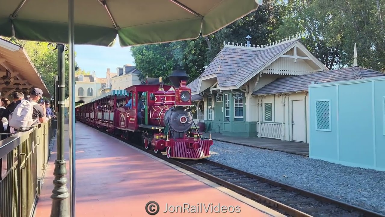 2/22/26 The Disneyland Railroad: Ernest S. Marsh 4 arrives at New Orleans Square station