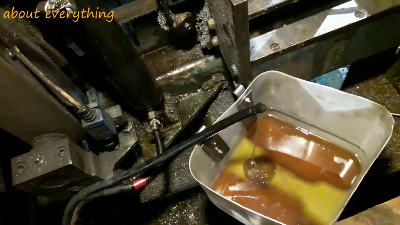 Как залить масло в ленточную пилу. Самый простой способ