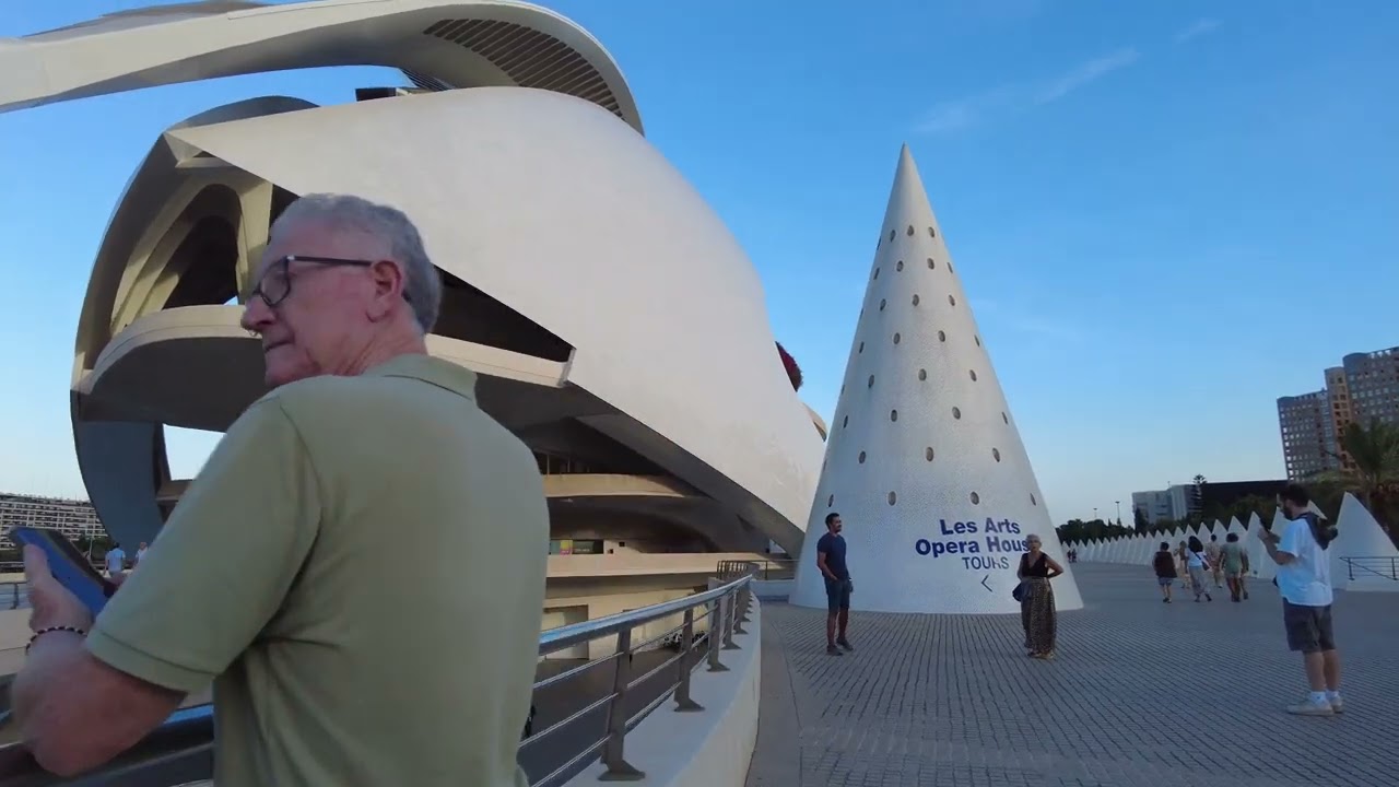 Beautiful architectural buildings in Valencia