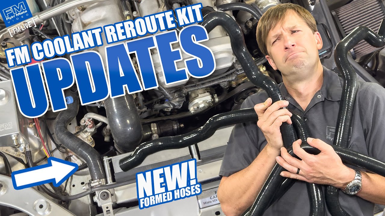 Coolant Reroute UPDATES! NEW Formed Hoses! - 4K - Miata Parts
