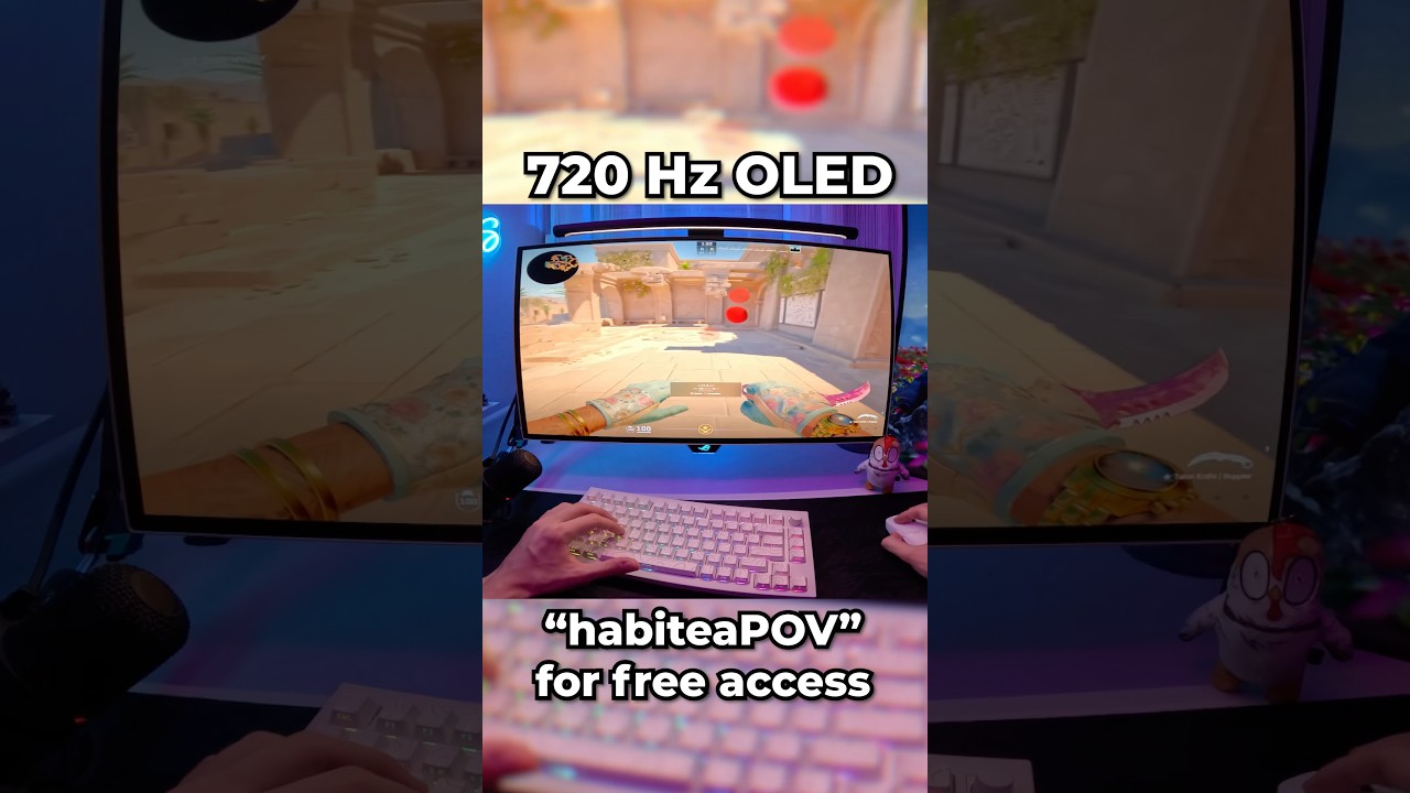 Do you see the difference?! 🤔👀 #cs2  #gamingsetup  #monitor  #720hz  #asmr