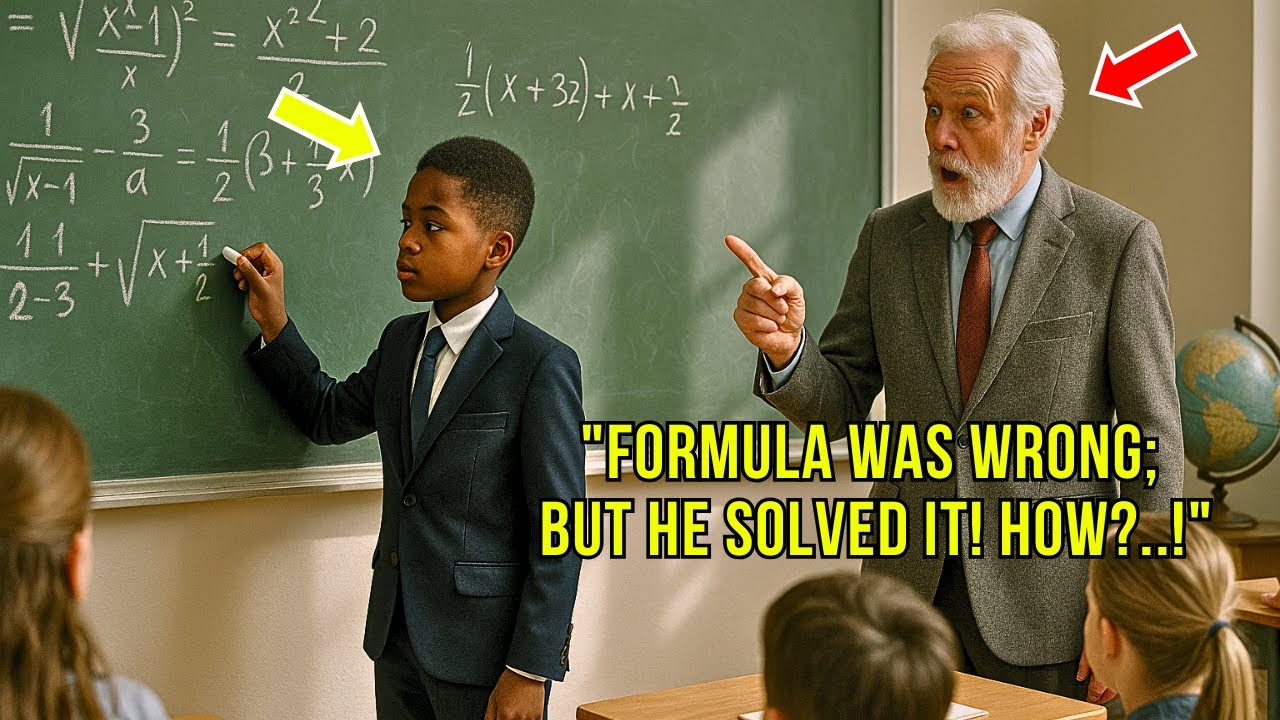 Math Professor Wrote Wrong Equation on the Board to Test a Black Student—But He Was a Genius Student