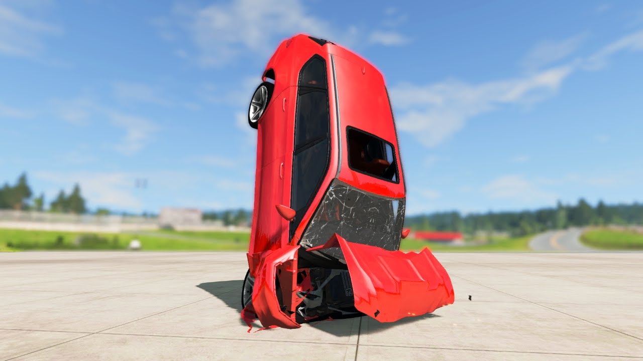 Bilen FALDT ned fra HIMLEN! // BeamNG.drive [Dansk]