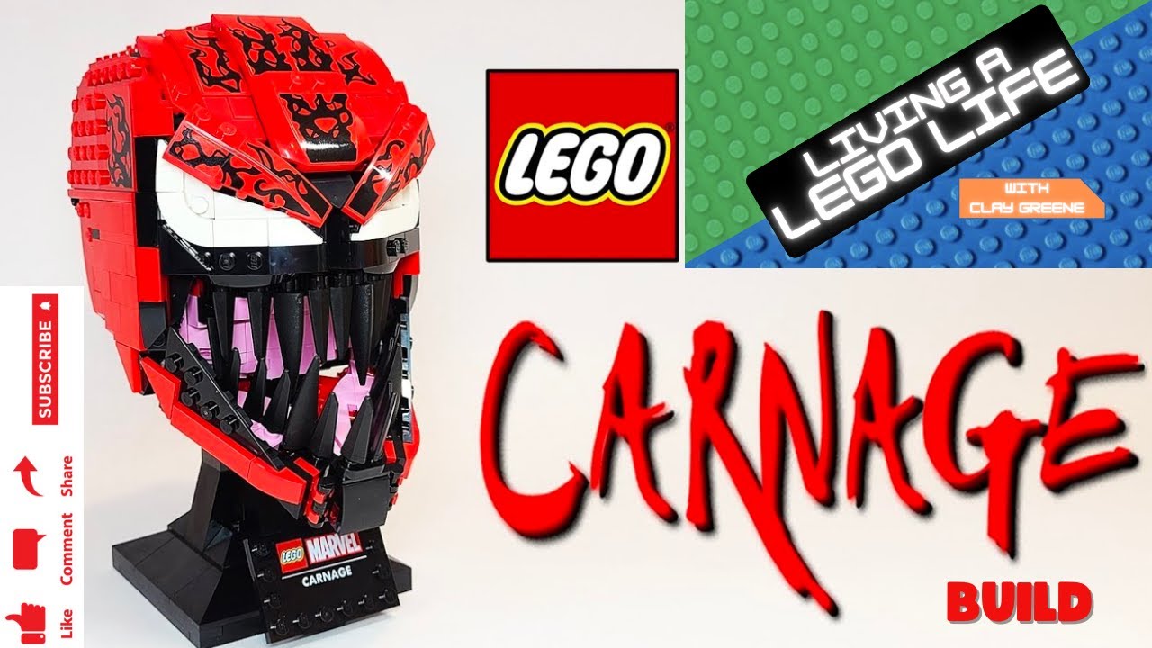 Lego Carnage Bust| Lego | Marvel | Living A Lego Life